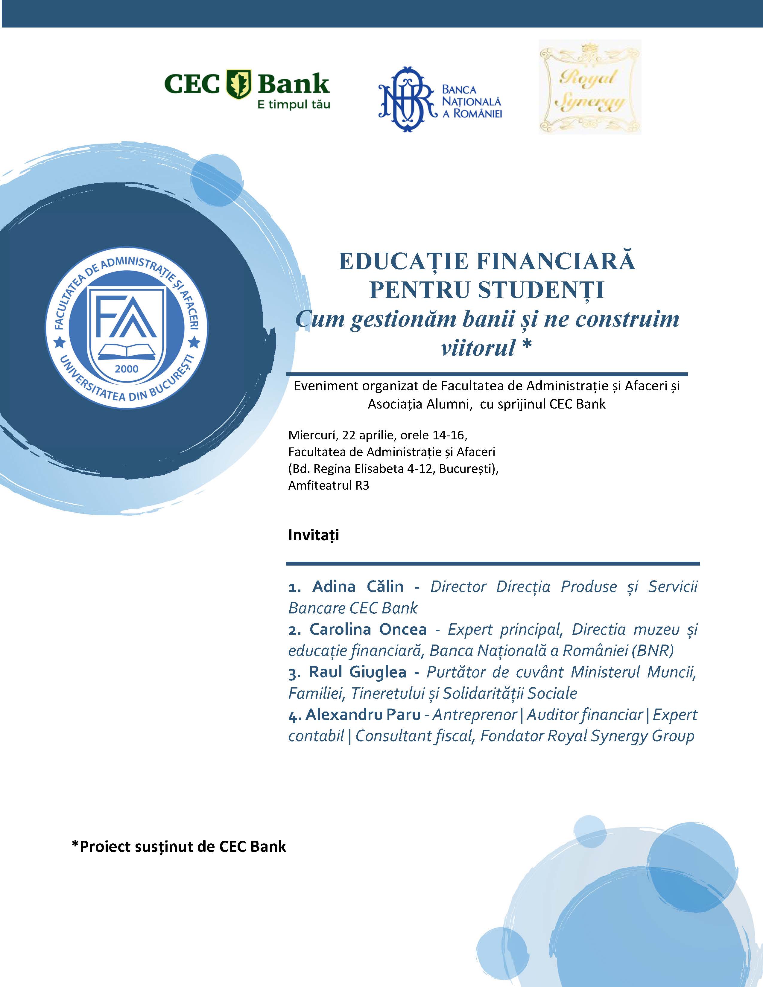 Educație financiară la FAA - Cum gestionăm banii și ne construim viitorul 